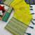 Green top dyed weaving soft silk blend saree with blouse