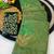 Pista foil work twill net saree with blouse
