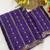 Purple multicolor sequece embroidery work rangoli saree with blouse