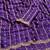Purple multicolor sequece embroidery work rangoli saree with blouse