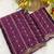 Wine multicolor sequece embroidery work rangoli saree with blouse