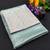 Firozi multicolor sequece embroidery work moss chiffon saree with blouse