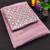 Levender multicolor sequece embroidery work moss chiffon saree with blouse
