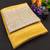 Yellow multicolor sequece embroidery work moss chiffon saree with blouse