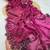 Wine zharkan stone work fendy chiffon saree with blouse