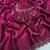 Wine zharkan stone work fendy chiffon saree with blouse