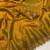 Mustard zharkan stone work fendy chiffon saree with blouse