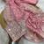 Baby pink zari embroidery work georgette saree with blouse
