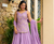 Lavender Embroidered Sharara Suit for Women with Dupatta | Festive Ethnic Wear