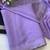 Levender zharkan stone work chiffon saree with blouse