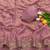 Baby pink multicolor sequece embroidery work nc moss saree with blouse