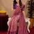 Light pink Art silk blend banarasi jacquard bird motif work saree with unstitched blouse piece