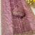 Levender multicolor sequece embroidery work nc moss saree with blouse