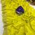 Lemon yellow multicolor sequece embroidery work star georgette saree with blouse