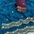 Petrol blue multicolor sequece embroidery work star georgette saree with blouse