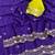 Purple multicolor sequece embroidery work star georgette saree with blouse
