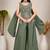 Ethnic Motifs Embroidered Sequinned Scalloped Kurti with Palazzo & Dupatta