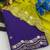 Purple multicolor sequece embroidery work star georgette saree with blouse