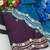 Wine multicolor sequece embroidery work star georgette saree with blouse
