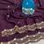 Wine multicolor sequece embroidery work star georgette saree with blouse