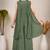 Ethnic Motifs Embroidered Sequinned Scalloped Kurti with Palazzo & Dupatta