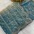Firozi beads embroidery work fendy satin saree with blouse