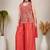Ethnic Motifs Embroidered Sequinned Scalloped Kurti with Palazzo & Dupatta