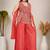 Ethnic Motifs Embroidered Sequinned Scalloped Kurti with Palazzo & Dupatta