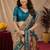 Beige art silk blend jacquard motif work saree with unstitched blouse piece