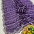 Purple beads embroidery work fendy satin saree with blouse