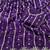 Purple beads embroidery work fendy satin saree with blouse