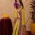 Neon wine art silk blend jacquard motif work saree with unstitched blouse piece