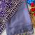 Levender multicolor sequece embroidery work star georgette saree with blouse