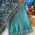 Sky multicolor sequece embroidery work star georgette saree with blouse