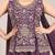 Ethnic Motifs Embroidered Sequinned Scalloped Kurti with Palazzo & Dupatta