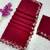 Maroon multicolor sequece embroidery work georgette saree with blouse