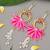 handcrafted pink lotus patch shubh door hanging toran for home decor (pack of 2)