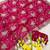 Pink zari embroidery work star georgette saree with blouse