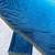 Firozi blue multicolor sequece embroidery work chinon saree with blouse