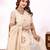 Chikoo handwork fendy satin saree with blouse