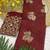 Maroon foil work georgette saree with blouse