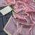 Pink multicolor sequece embroidery work  saree with blouse