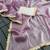 Purple multicolor sequece embroidery work  saree with blouse