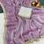 Purple multicolor sequece embroidery work  saree with blouse
