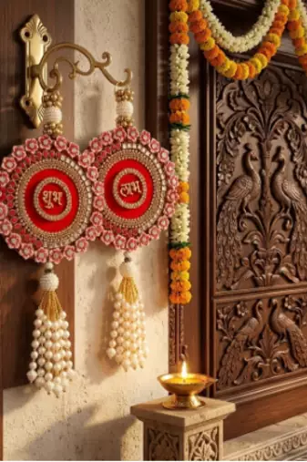 handmade decorative hanging for beautiful wall decoration hanging decorations (pack of 2)