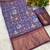 Royal digital print dola silk blend saree with blouse
