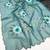 Grey brush paint georgette saree with blouse