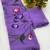 Lavender brush paint georgette saree with blouse