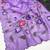 Lavender brush paint georgette saree with blouse