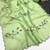 Pista brush paint georgette saree with blouse